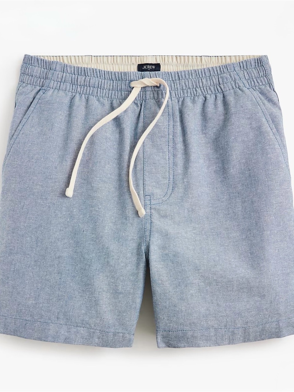 J. Crew Light Blue. Men’s Linen-blend dock short. XL.New without the tags.